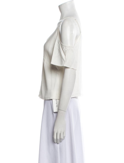 T by Alexander Wang V-Neck Short Sleeve Crop Top