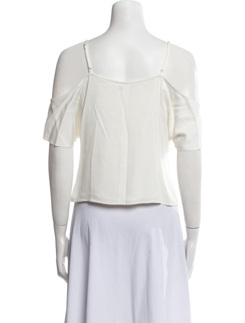 T by Alexander Wang V-Neck Short Sleeve Crop Top