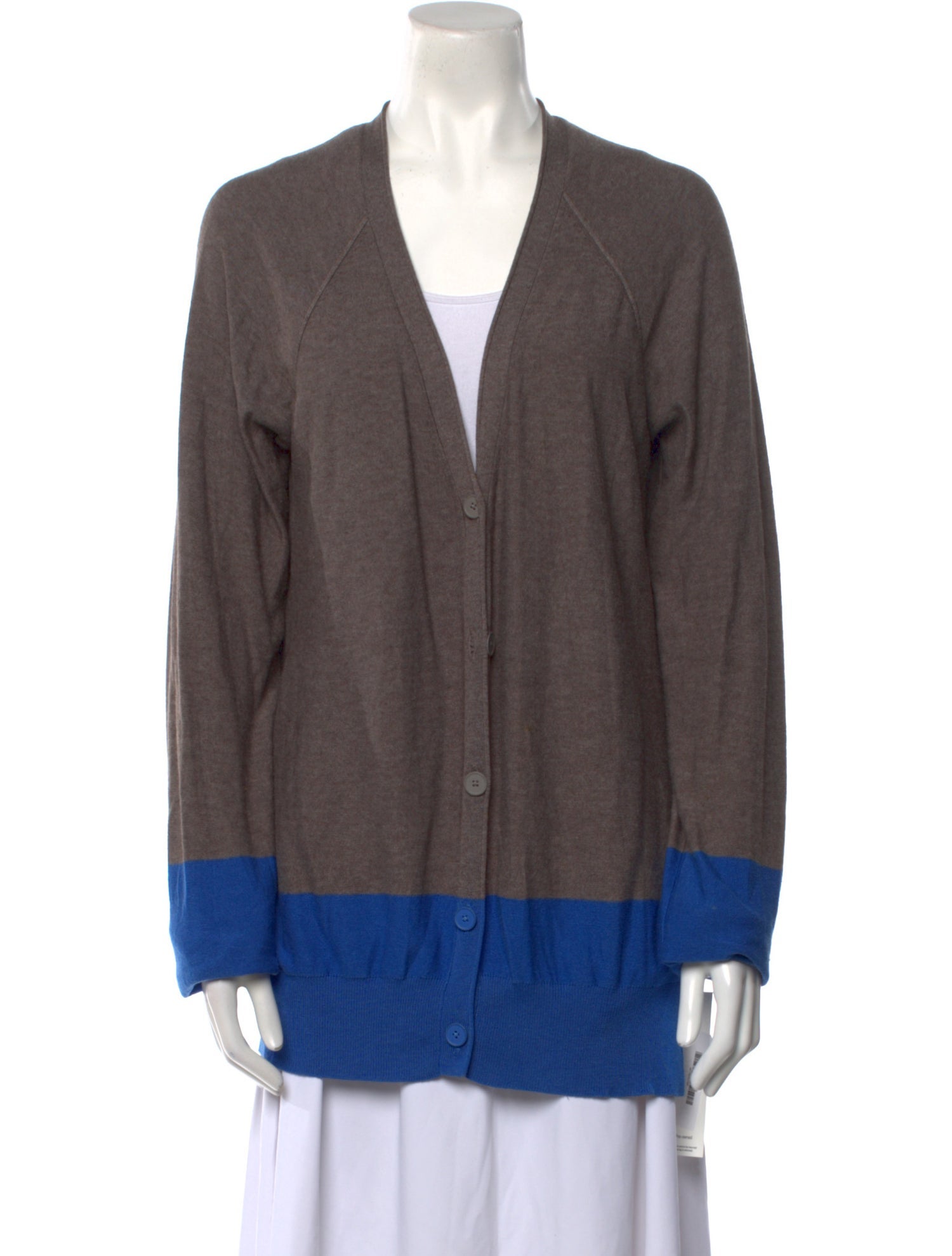 T by Alexander Wang Striped V-Neck Sweater