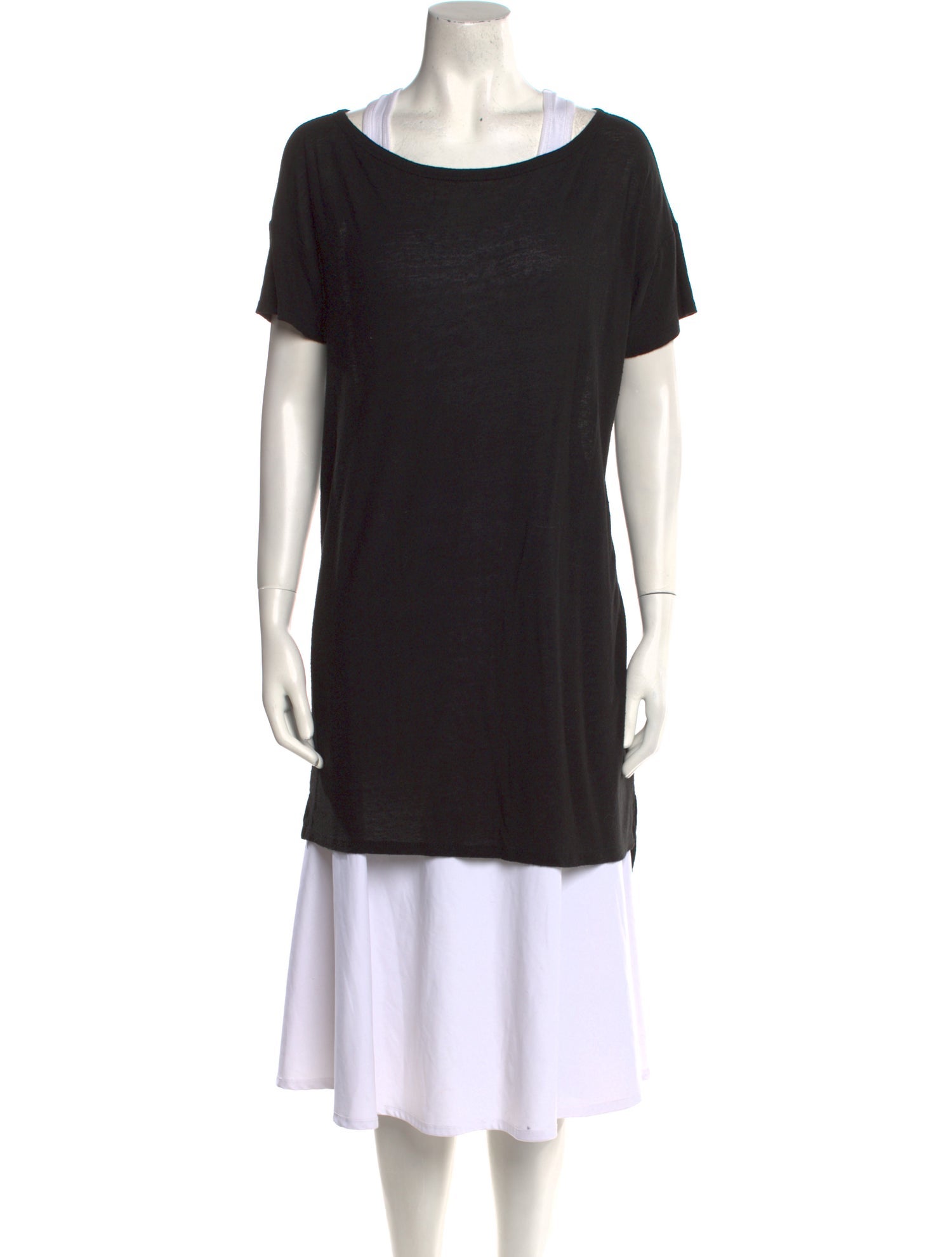 T by Alexander Wang Scoop Neck Short Sleeve T-Shirt