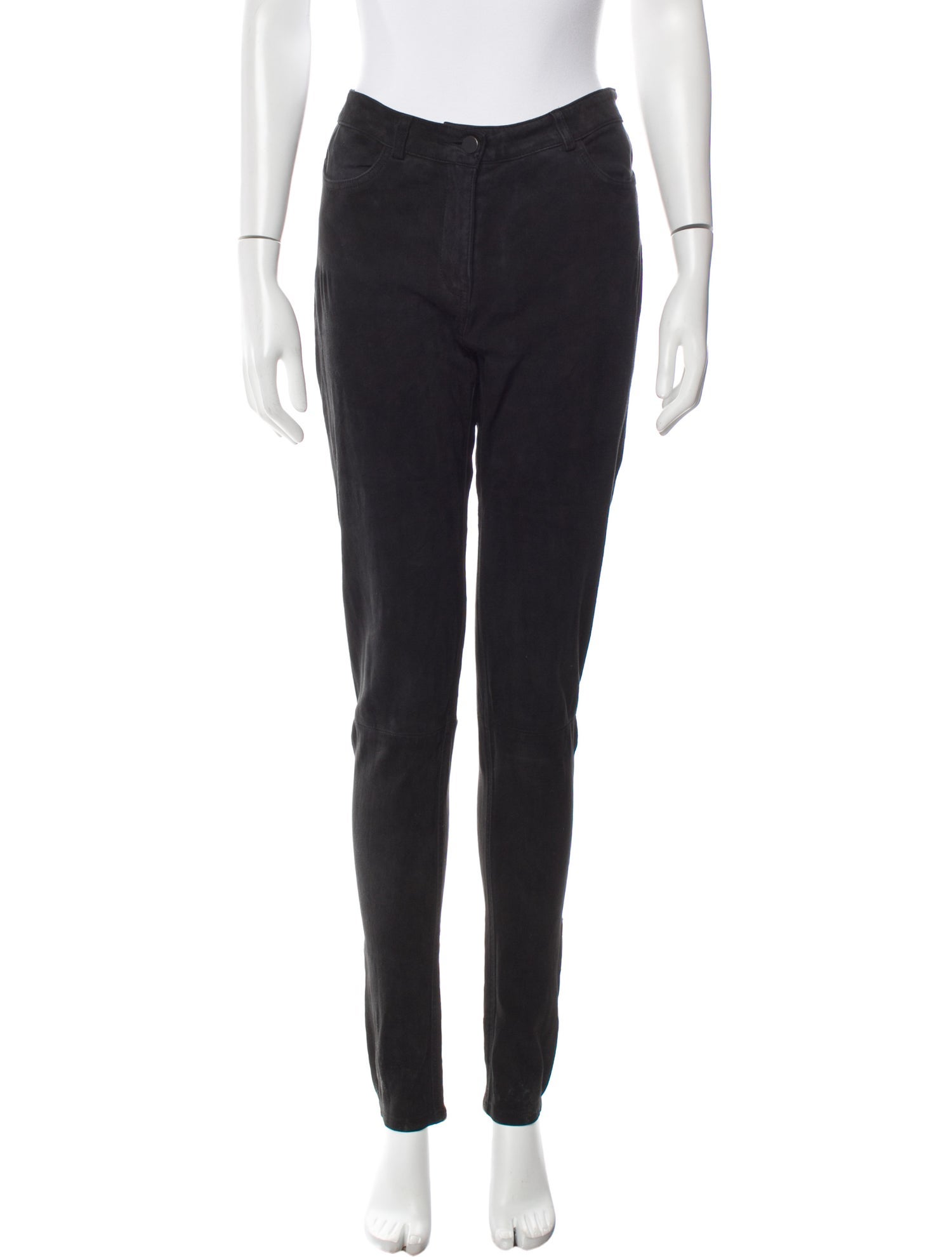 T by Alexander Wang Leather Straight Leg Pants