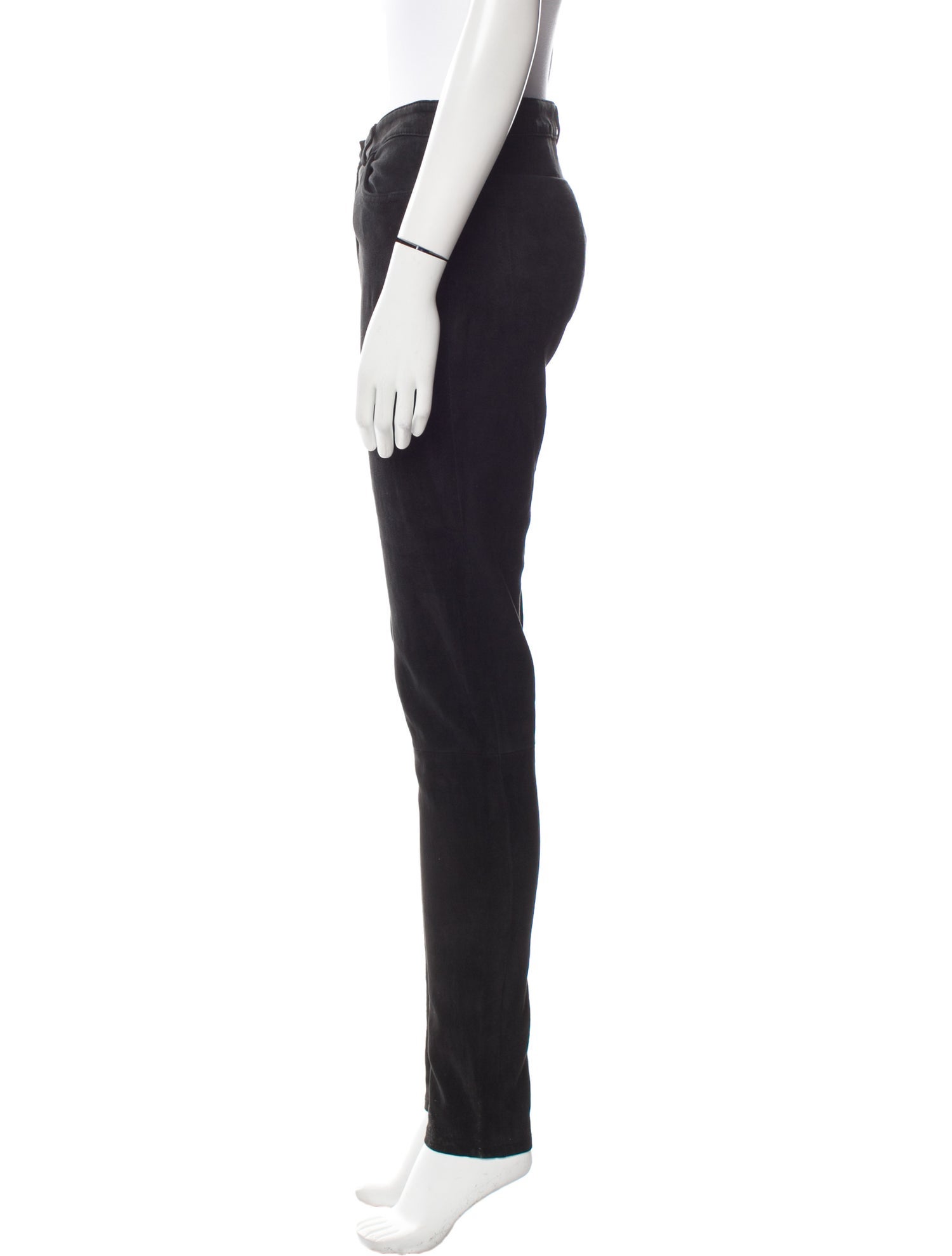 T by Alexander Wang Leather Straight Leg Pants