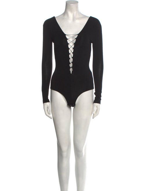 T by Alexander Wang Plunge Neckline Romper