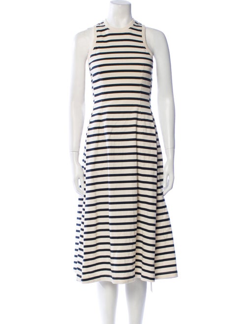 T by Alexander Wang Striped Midi Length Dress
