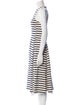 T by Alexander Wang Striped Midi Length Dress