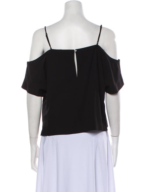 T by Alexander Wang Square Neckline Short Sleeve Crop Top