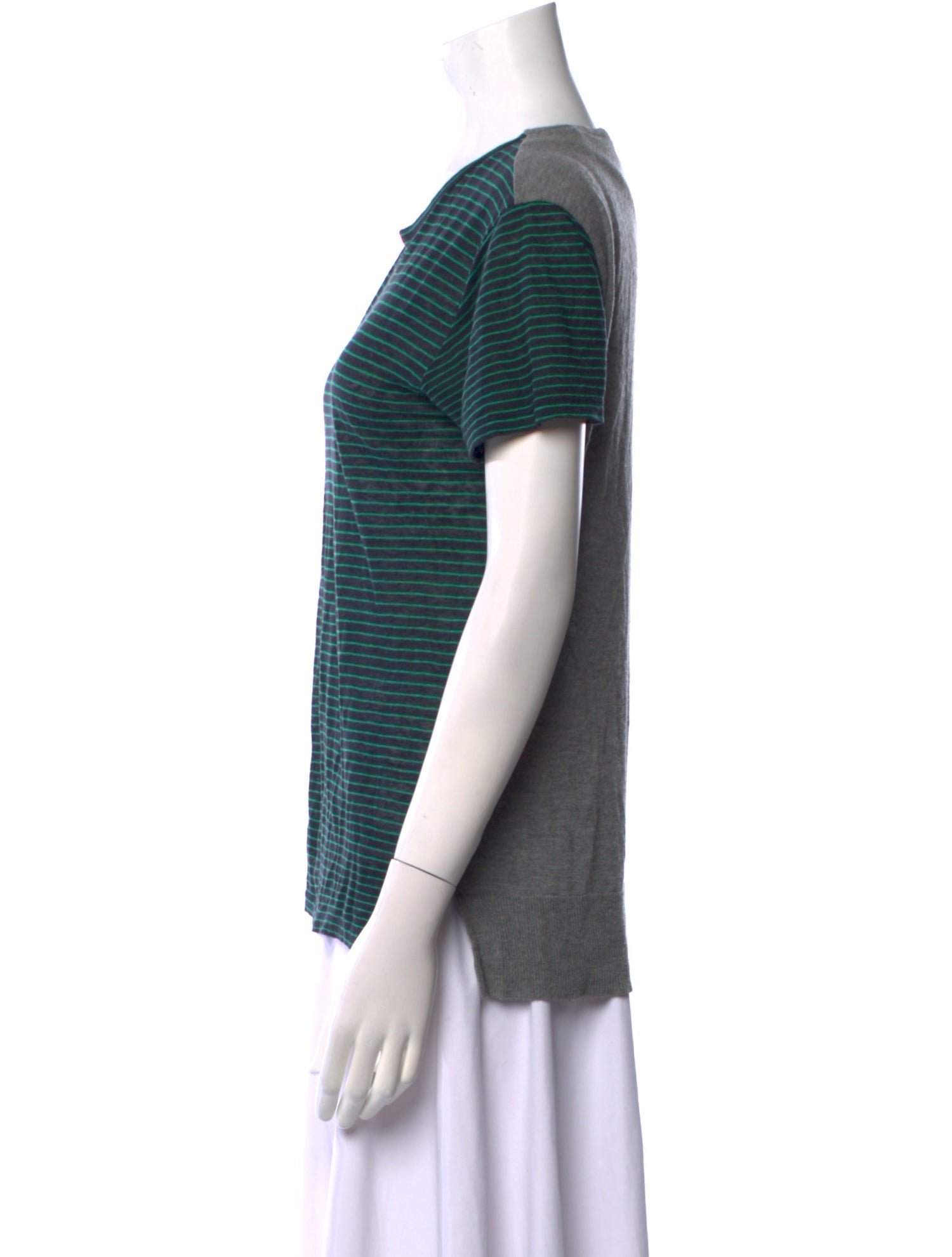 T by Alexander Wang Linen Scoop Neck Sweater