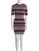 T by Alexander Wang Striped Mini Dress