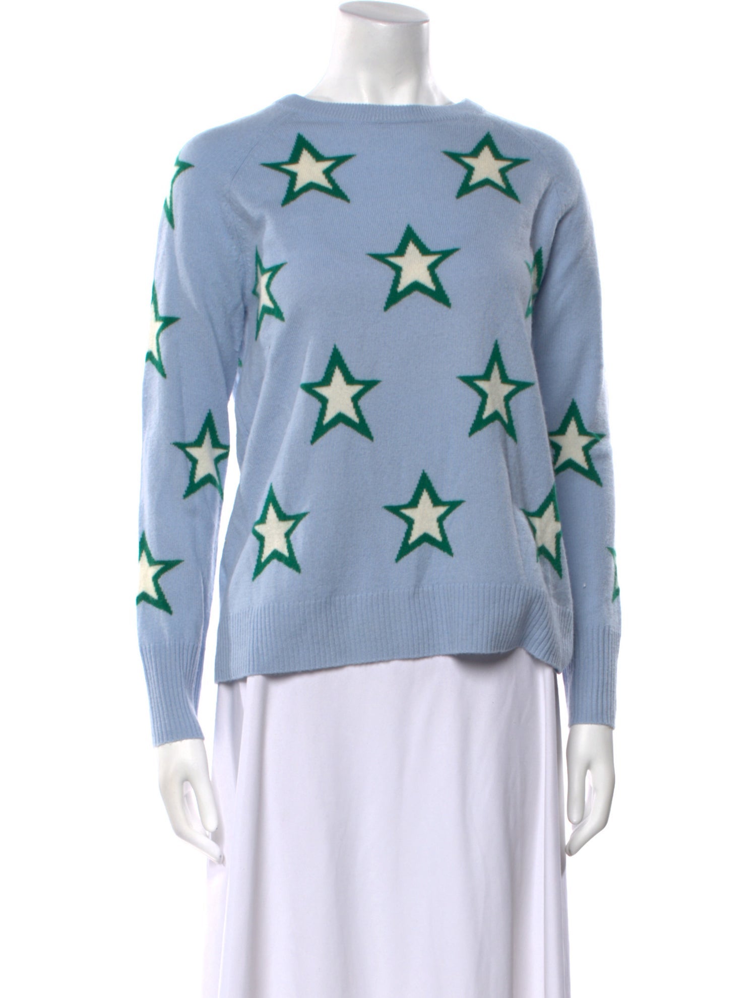 Two Bees Cashmere Wool Printed Sweater