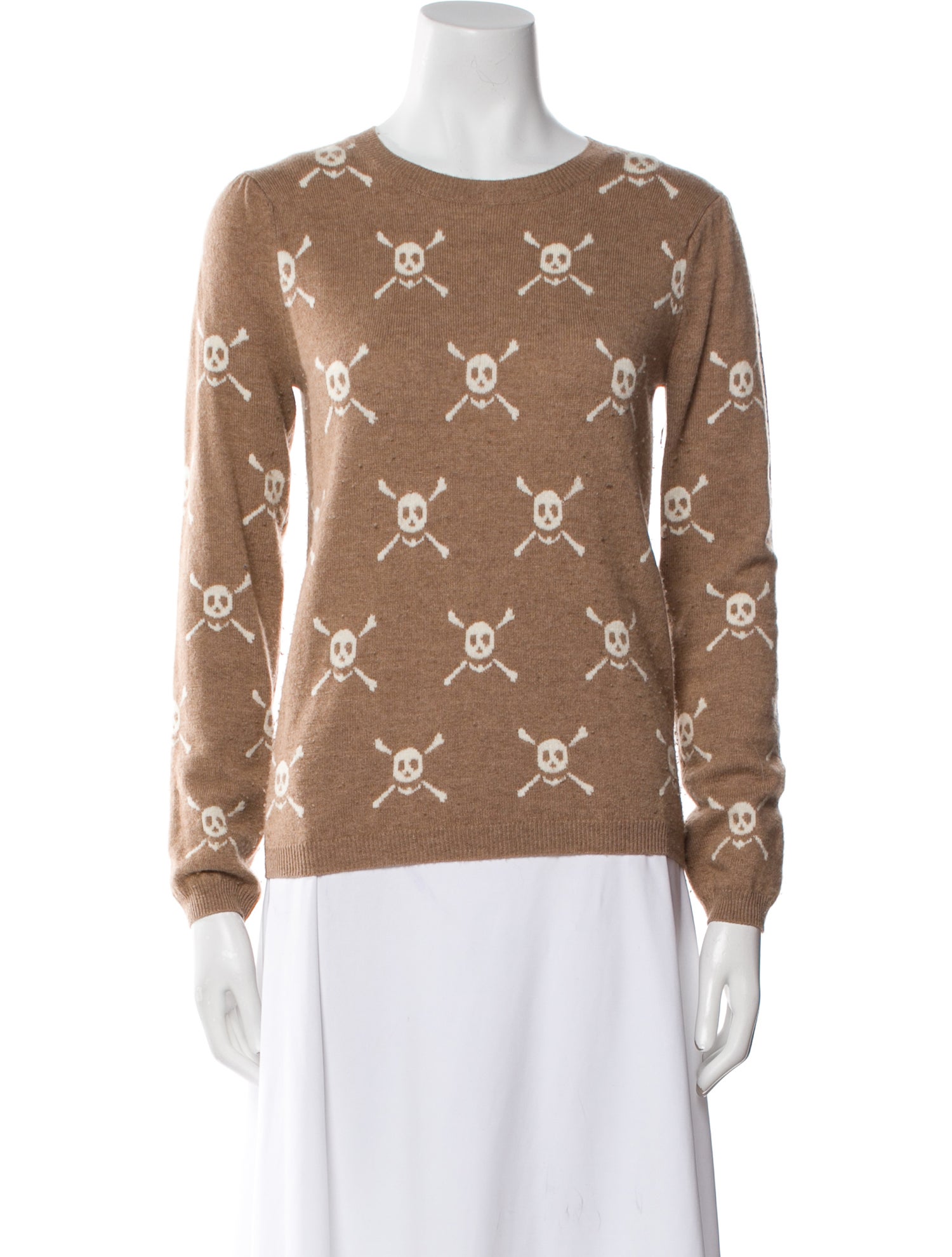 Two Bees Cashmere Wool Printed Sweater