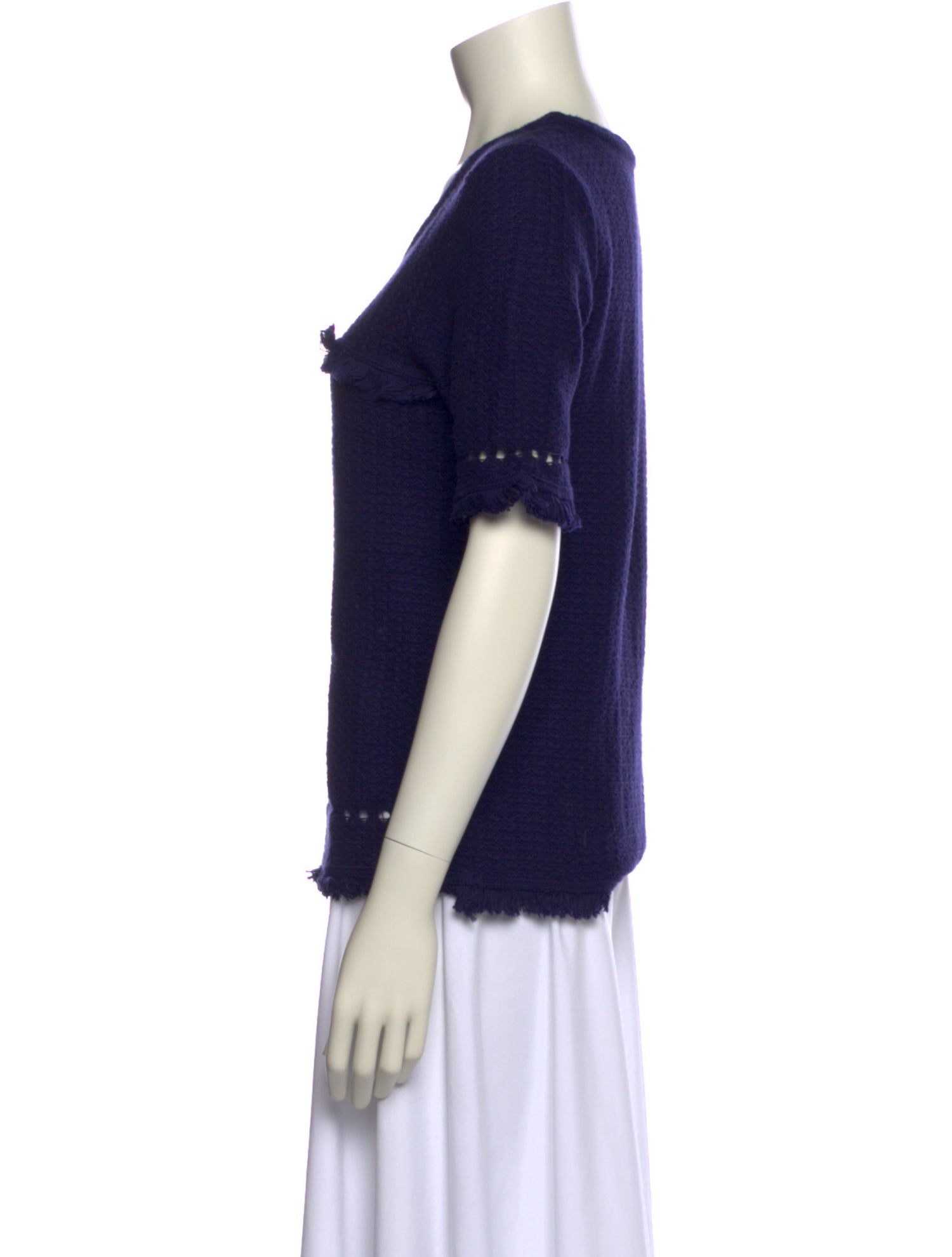 Two Bees Cashmere Scoop Neck Sweater