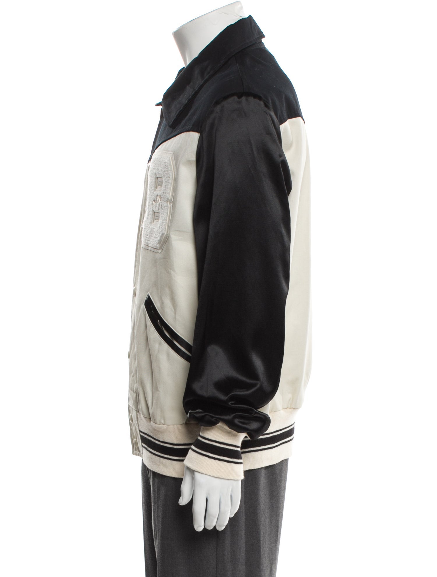 The Brooklyn Circus Colorblock Pattern Varsity Jacket