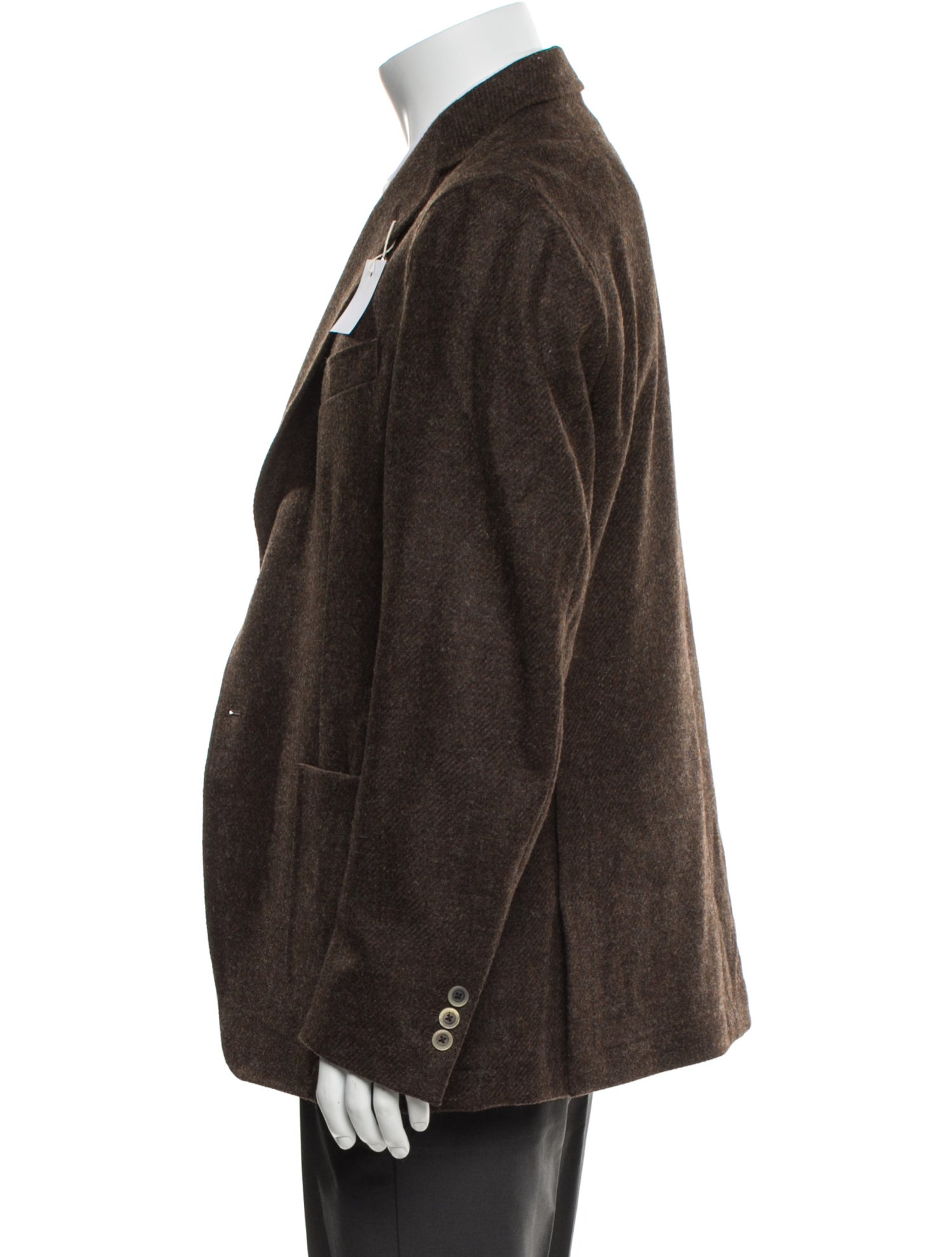 Tombolini Virgin Wool Tweed Pattern Blazer