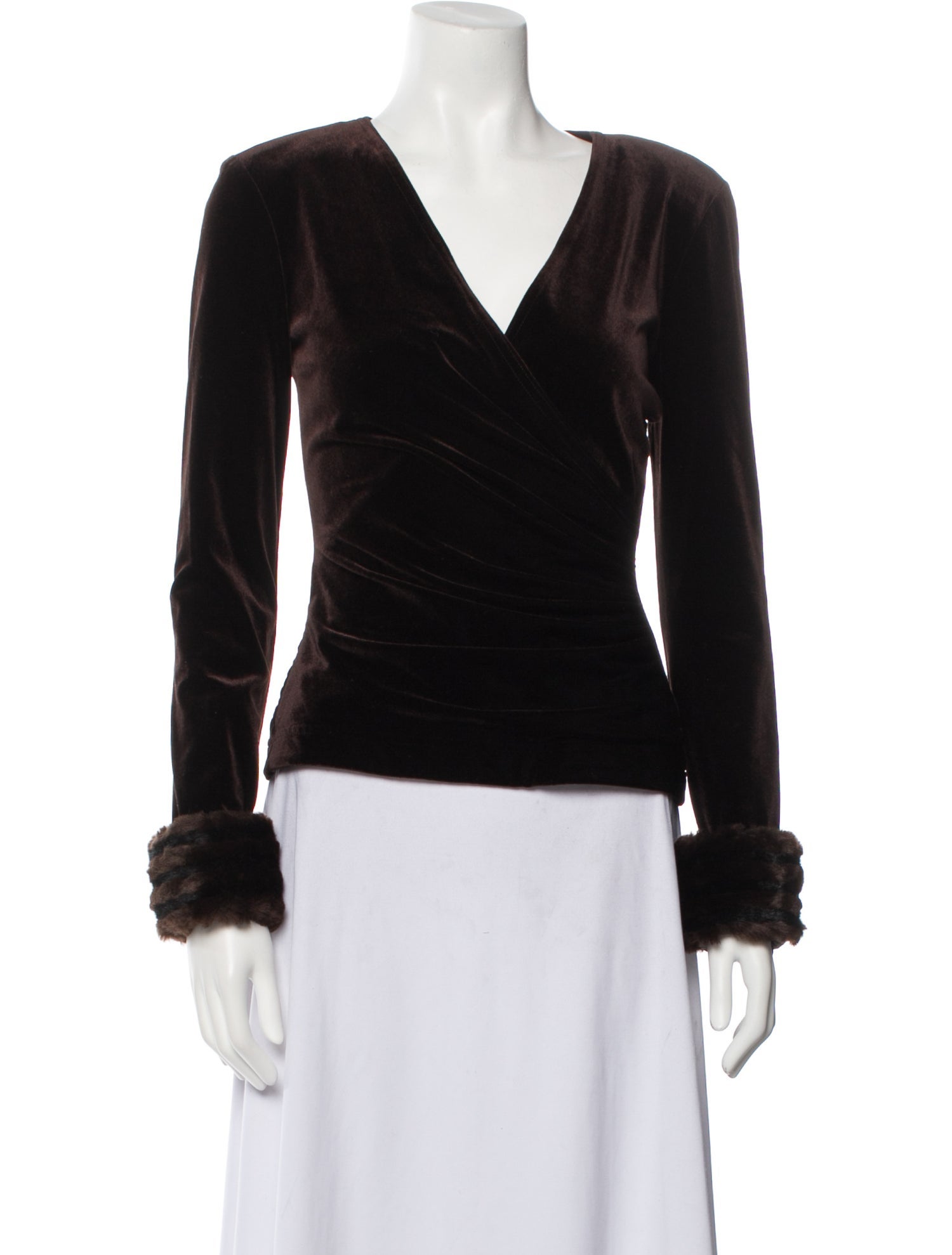 T by Tadashi V-Neck Long Sleeve Top