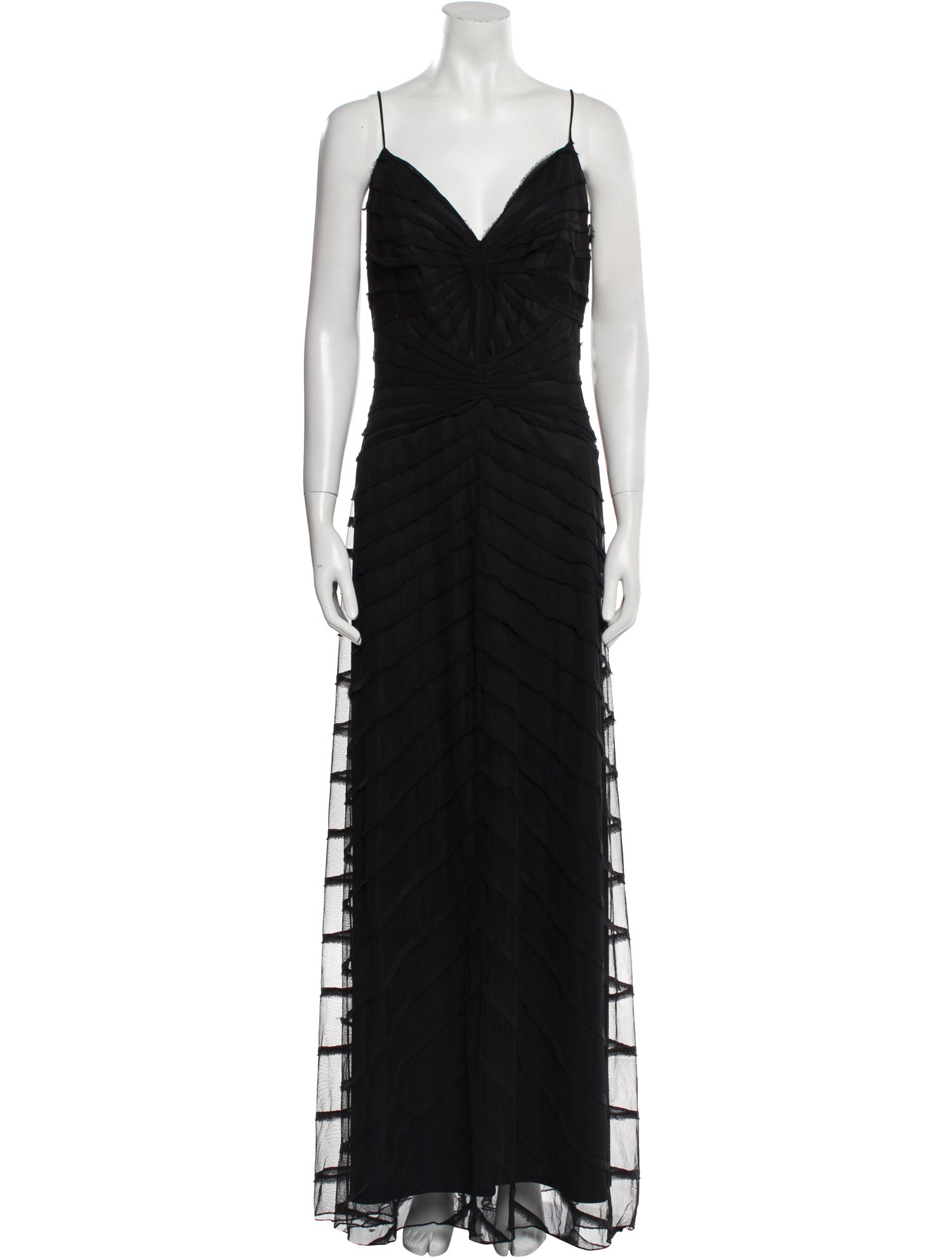 T by Tadashi Silk Long Dress