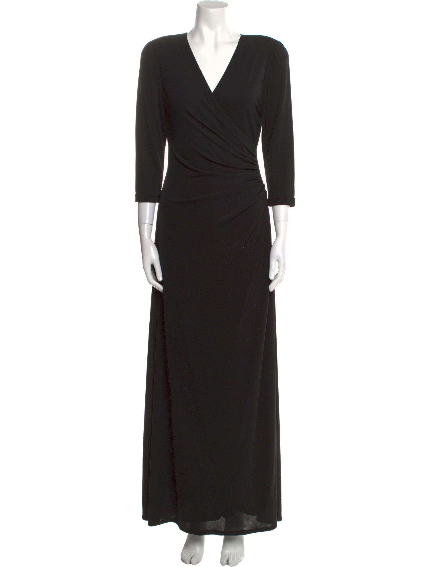 T by Tadashi V-Neck Long Dress