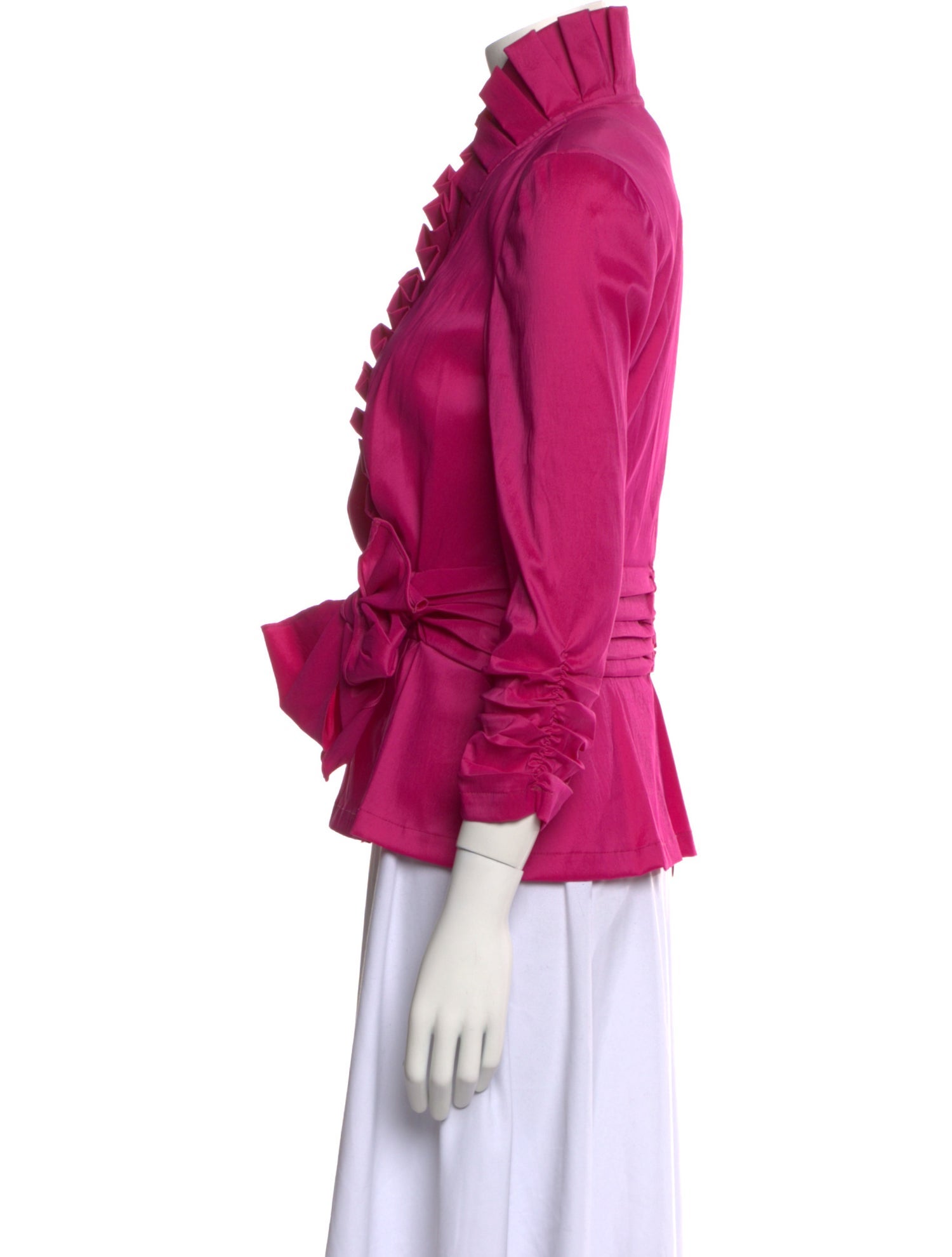 T by Tadashi V-Neck Three-Quarter Sleeve Blouse