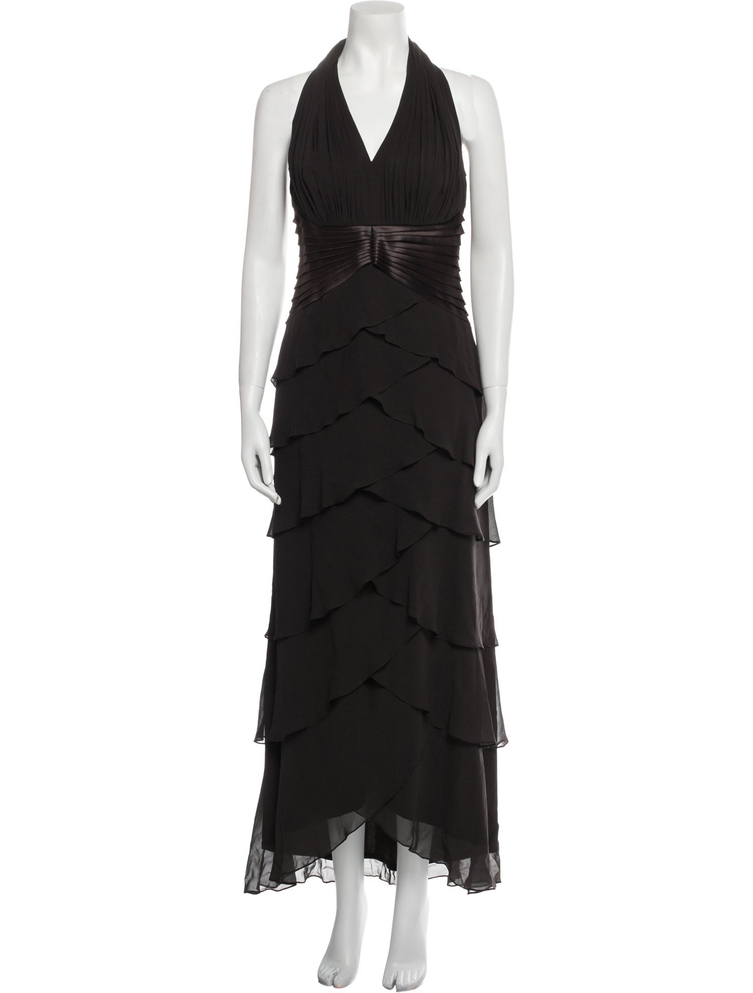 T by Tadashi Silk Long Dress