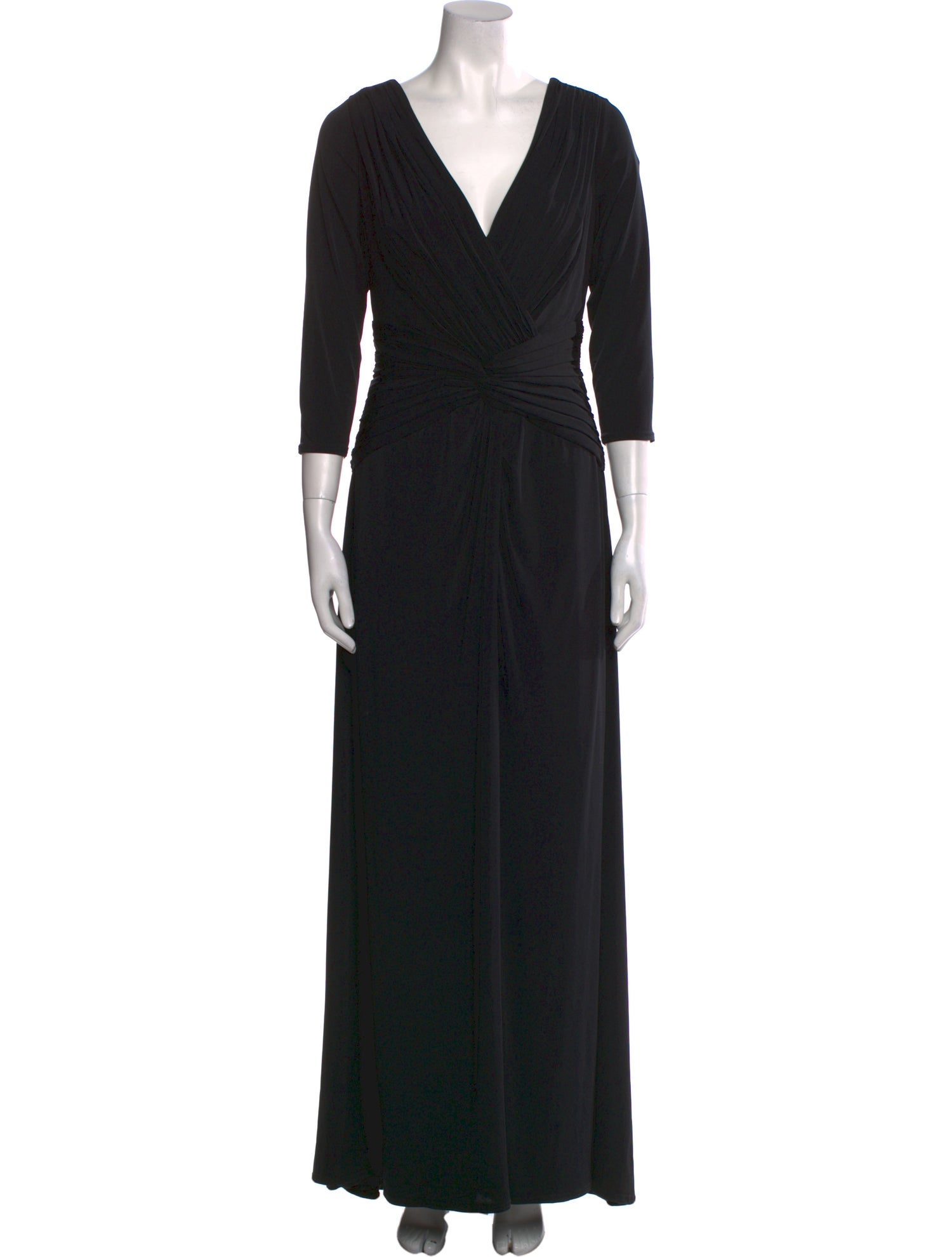 T by Tadashi V-Neck Long Dress