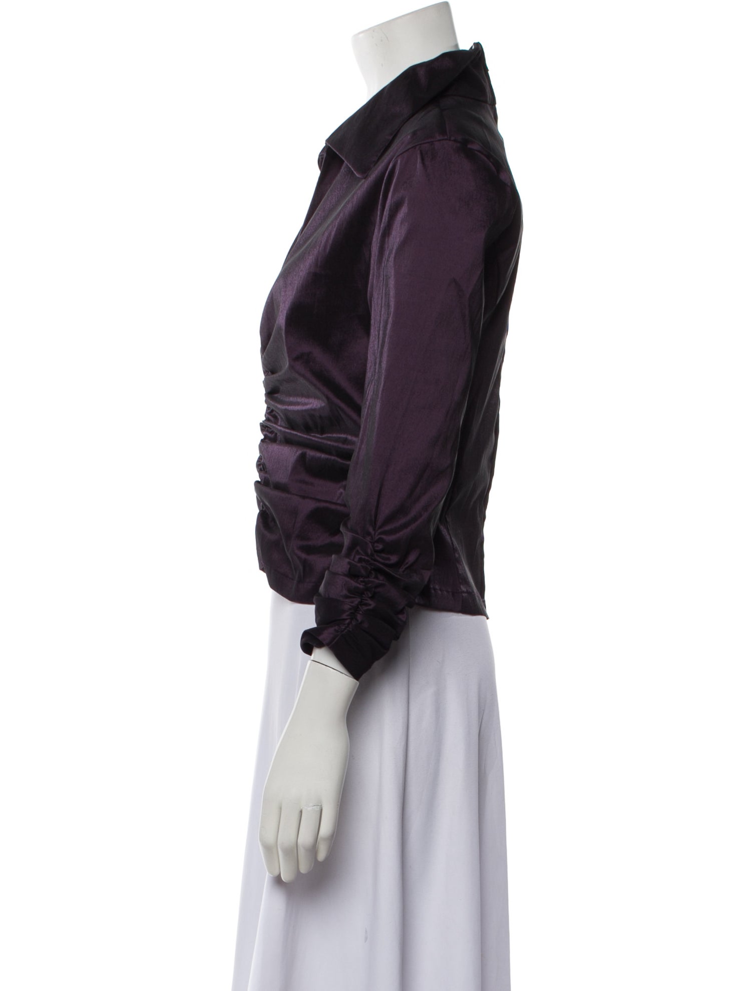 T by Tadashi V-Neck Three-Quarter Sleeve Crop Top