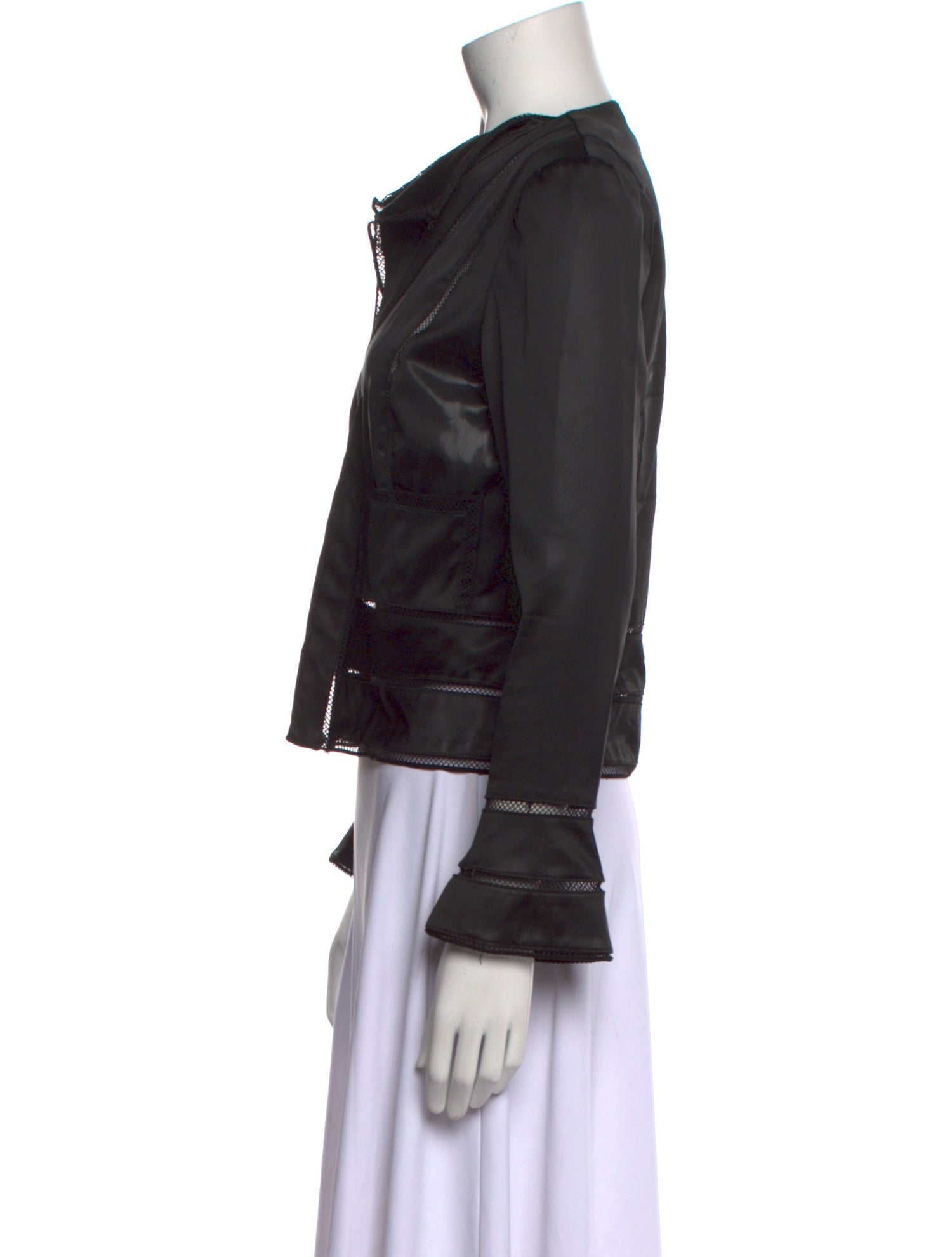 T by Tadashi Nylon V-Neck Blouse