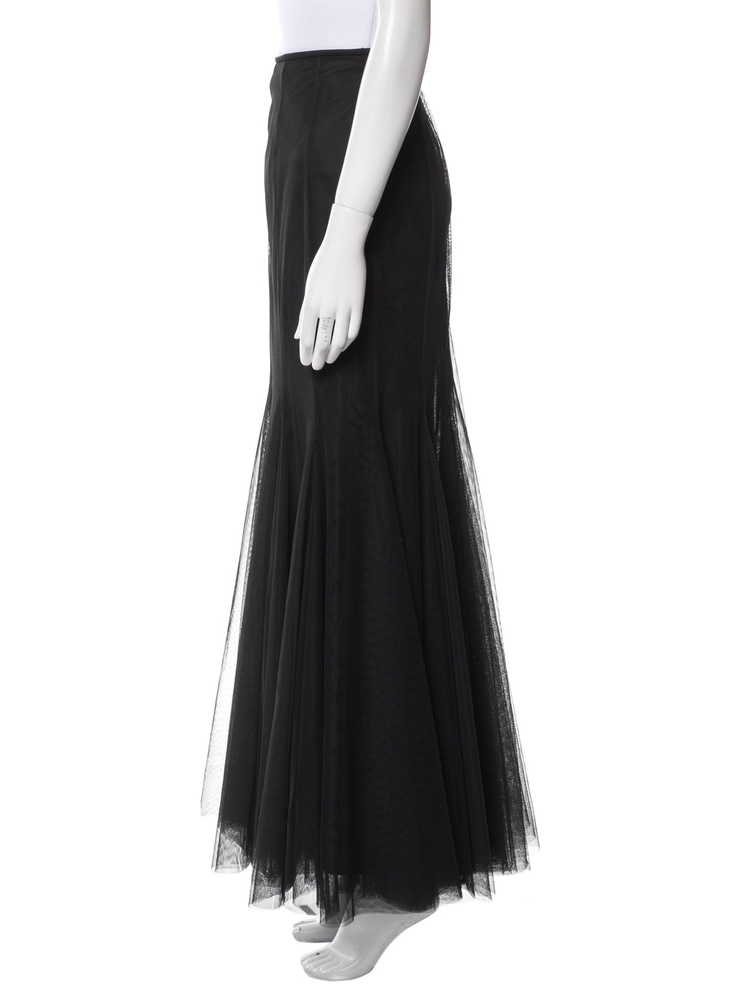 T by Tadashi Mesh Accents Long Skirt