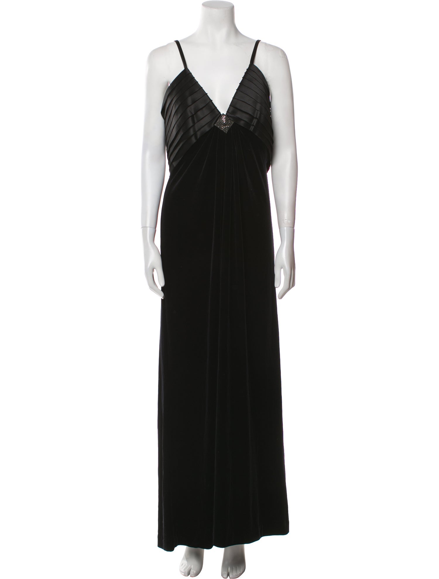 T by Tadashi V-Neck Long Dress