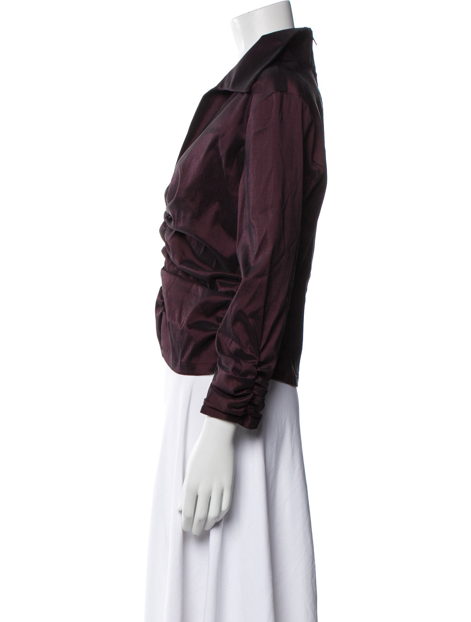 T by Tadashi Three-Quarter Sleeve Crop Top