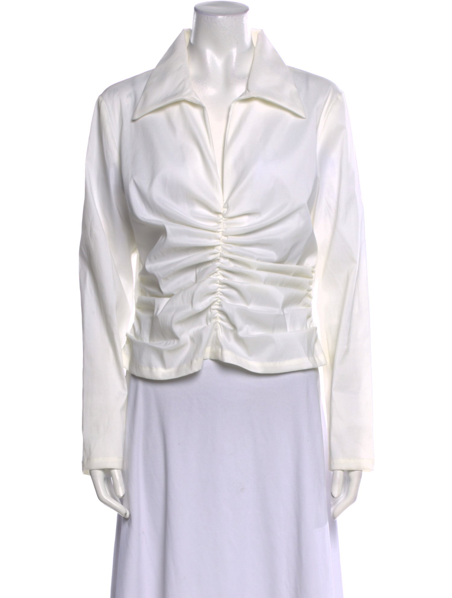 T by Tadashi Long Sleeve Button-Up Top