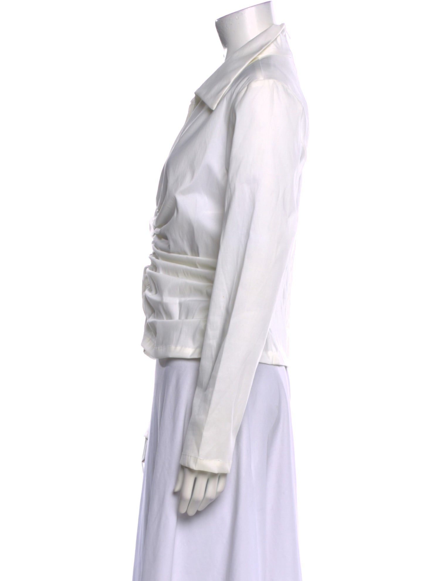 T by Tadashi Long Sleeve Button-Up Top