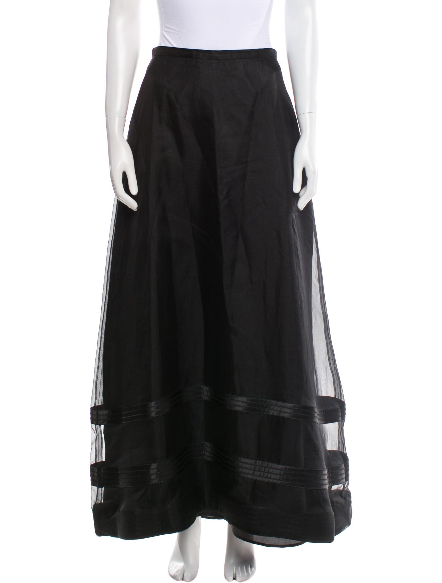 T by Tadashi Silk Long Skirt