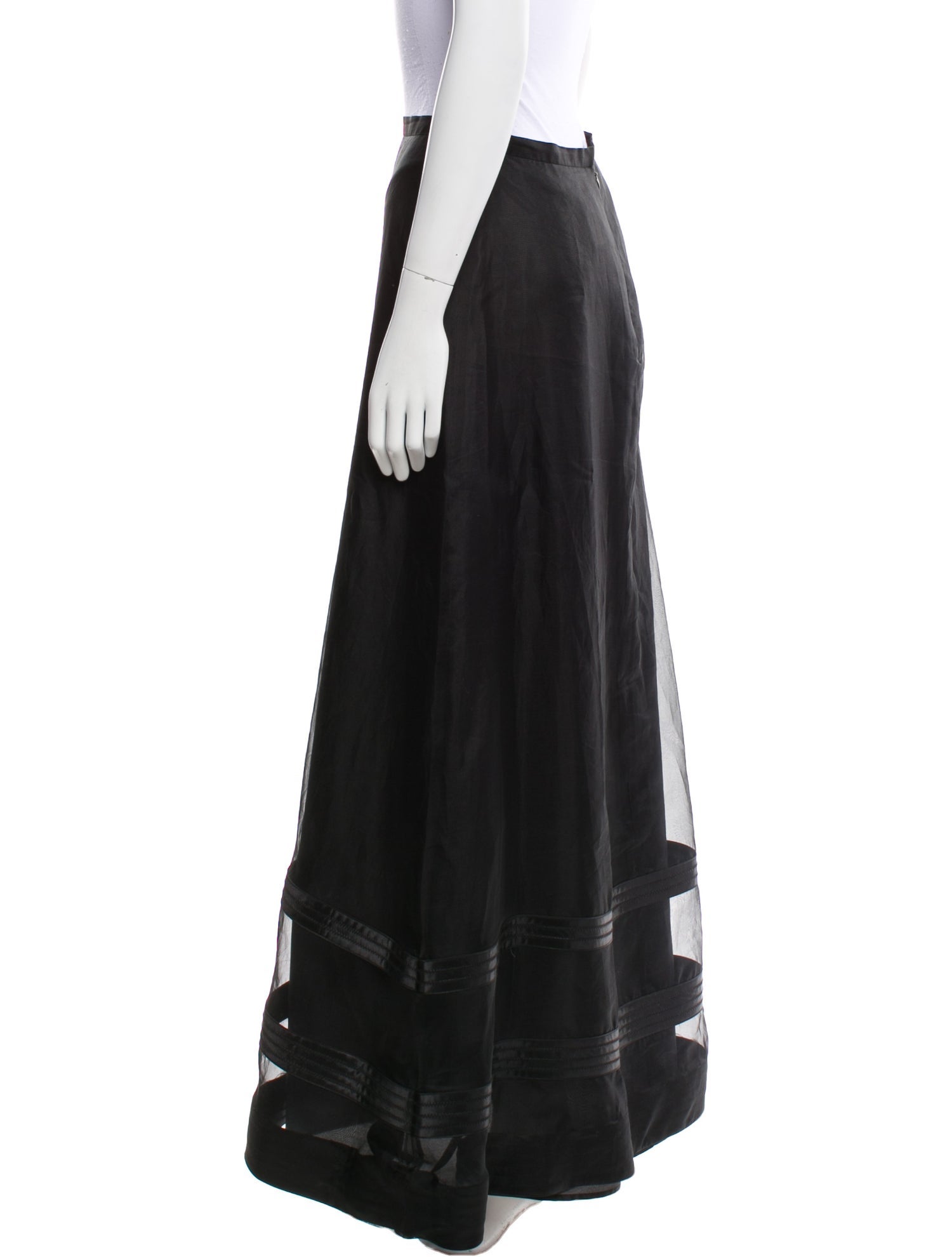 T by Tadashi Silk Long Skirt