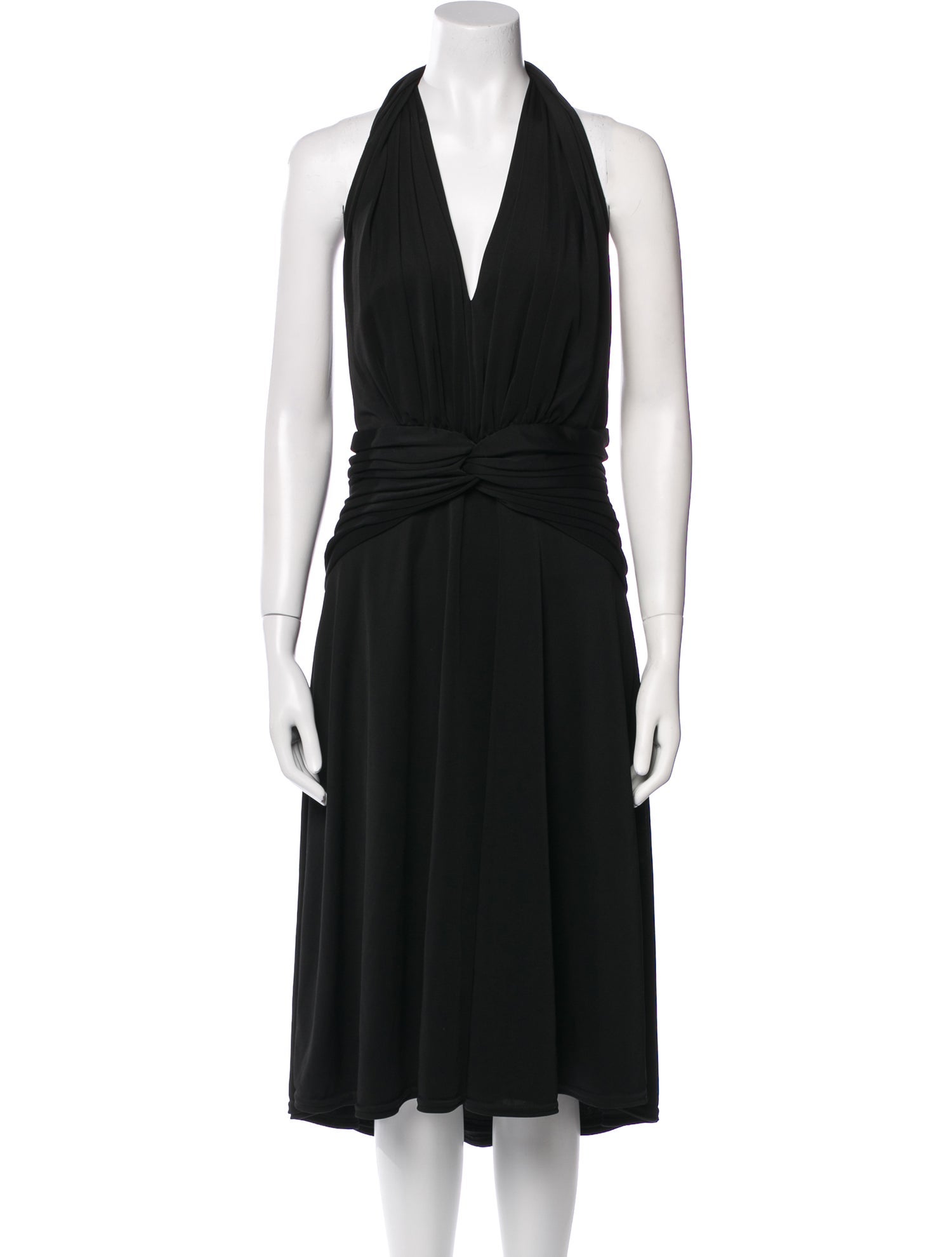 T by Tadashi Halterneck Midi Length Dress