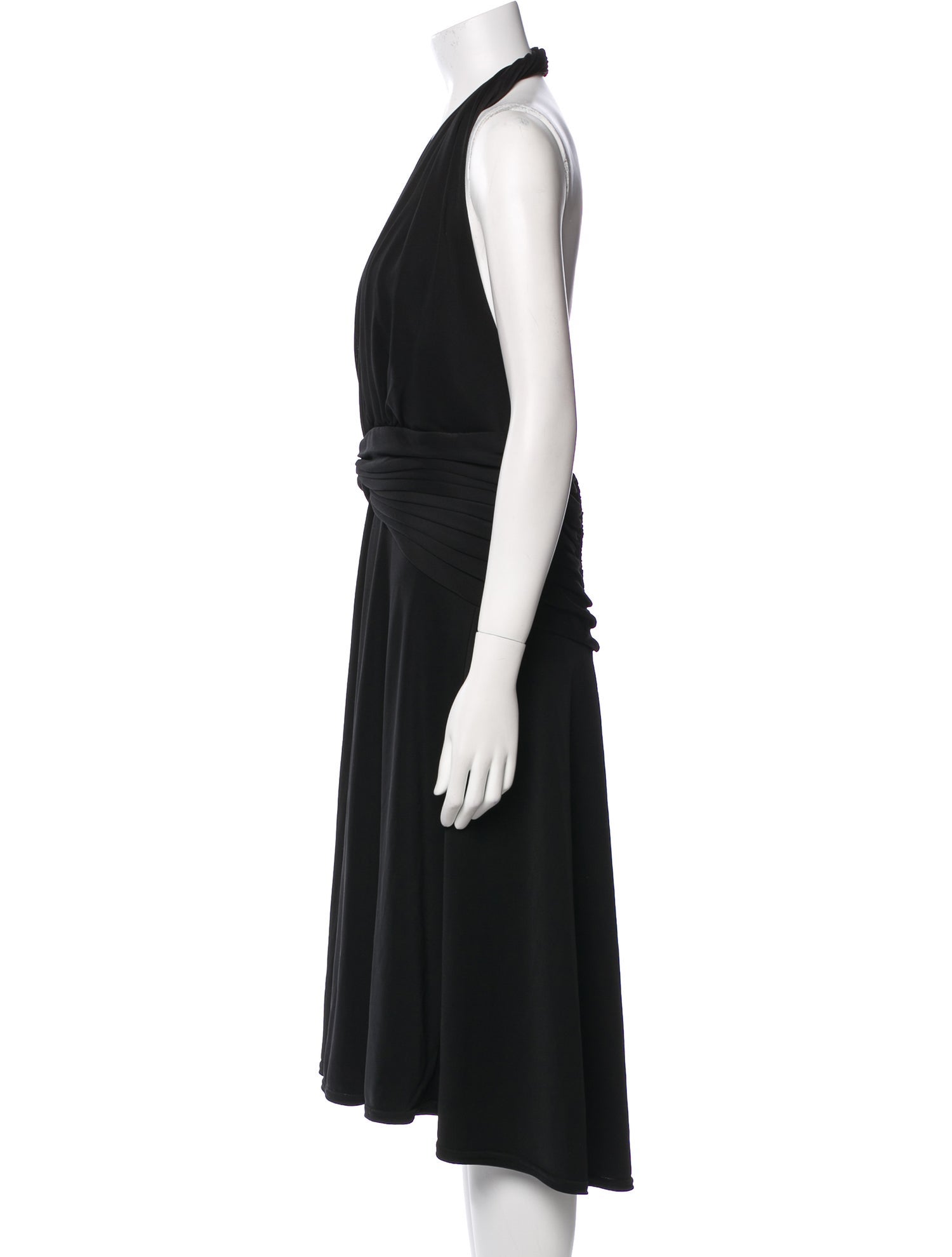 T by Tadashi Halterneck Midi Length Dress