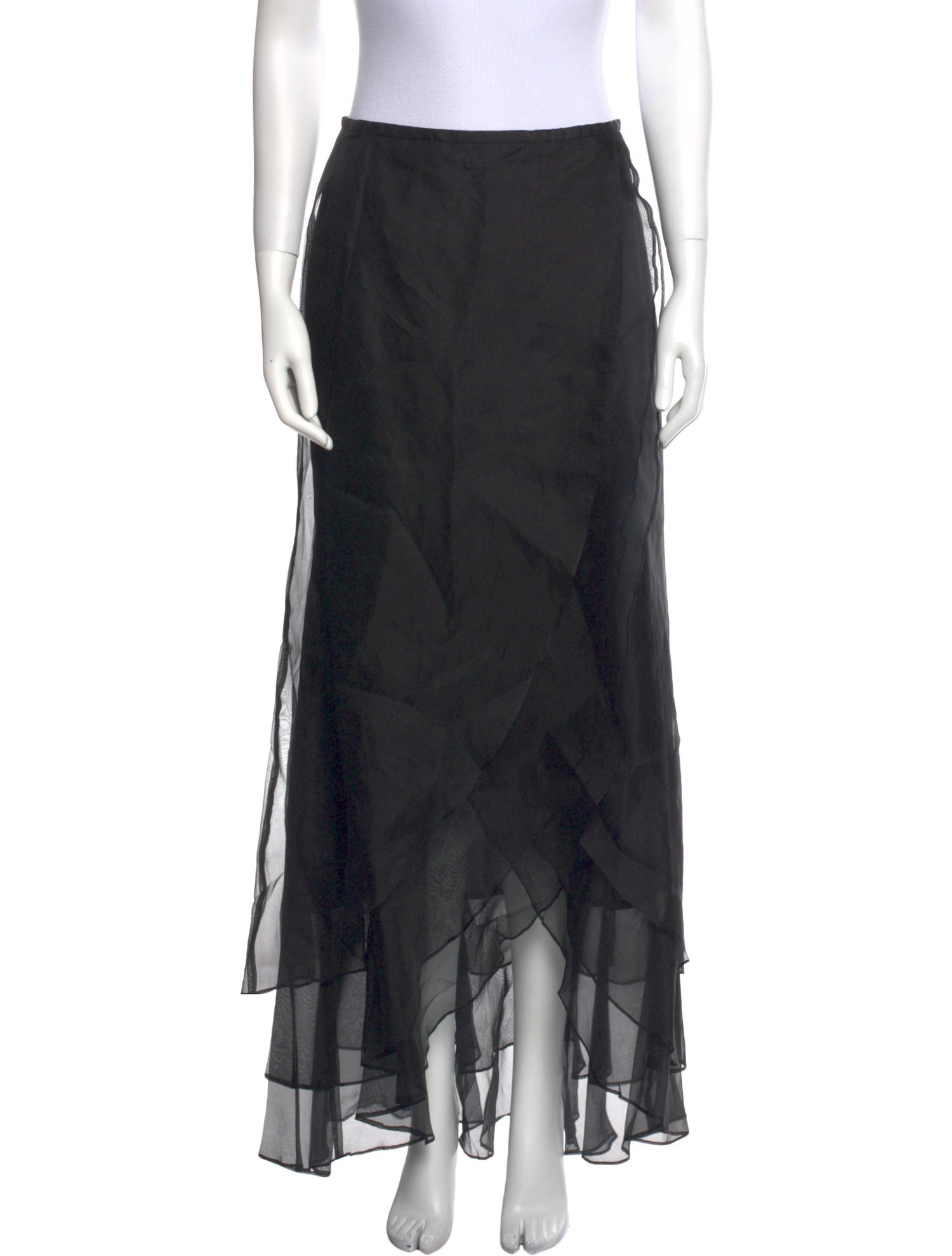 T by Tadashi Silk Long Skirt