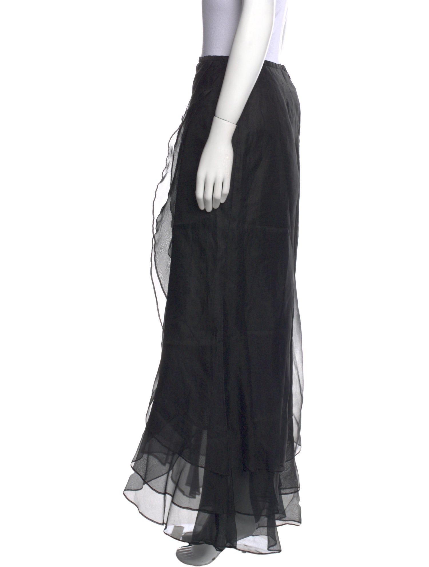 T by Tadashi Silk Long Skirt