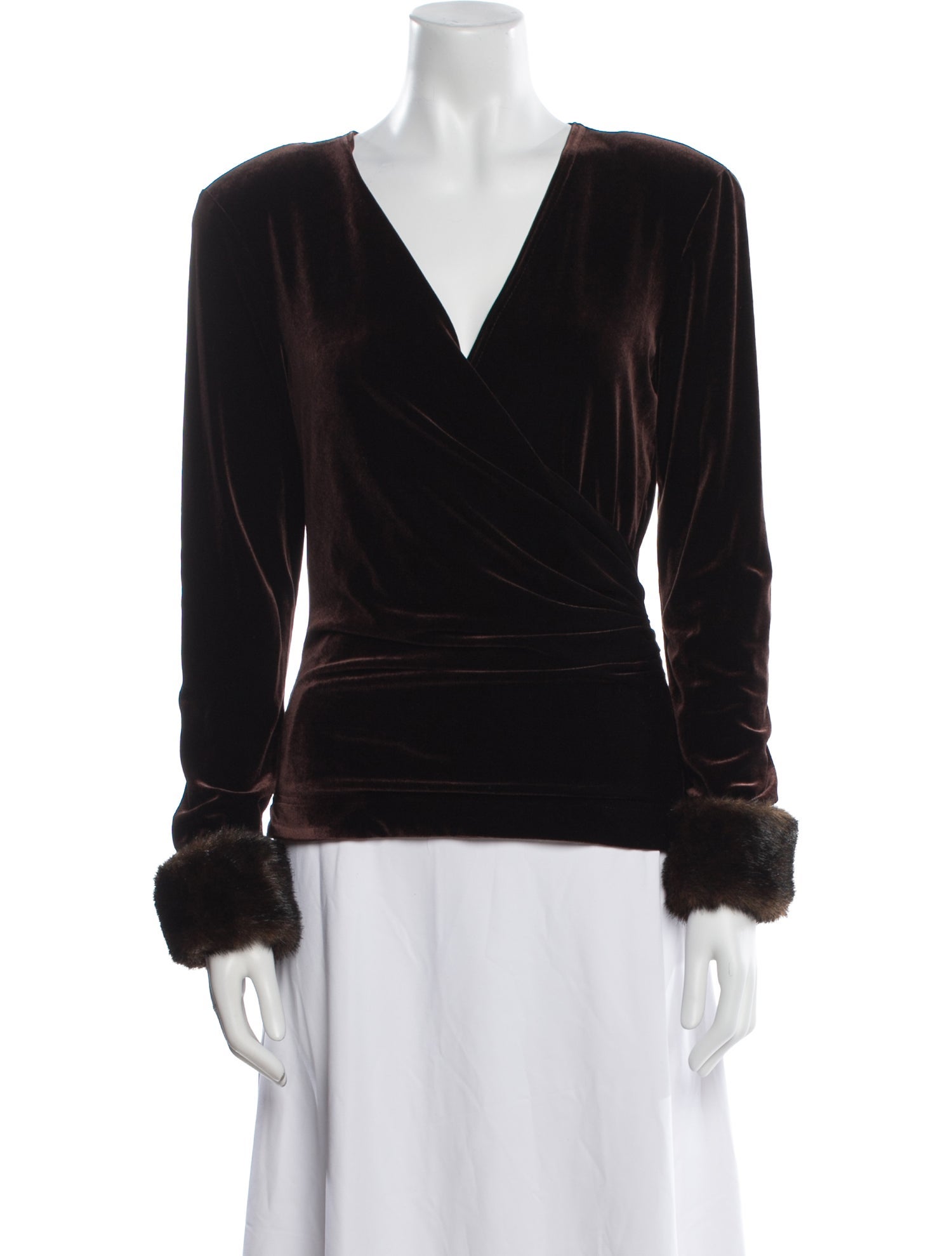 T by Tadashi V-Neck Long Sleeve Sweatshirt