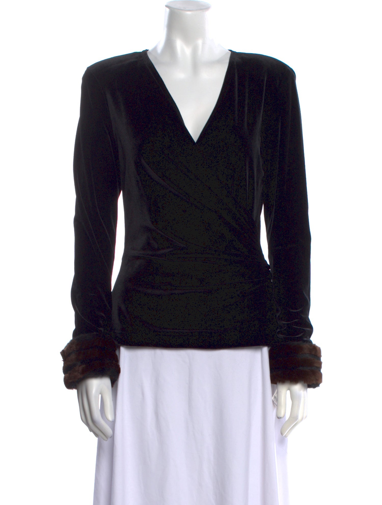 T by Tadashi V-Neck Long Sleeve Blouse w/ Tags