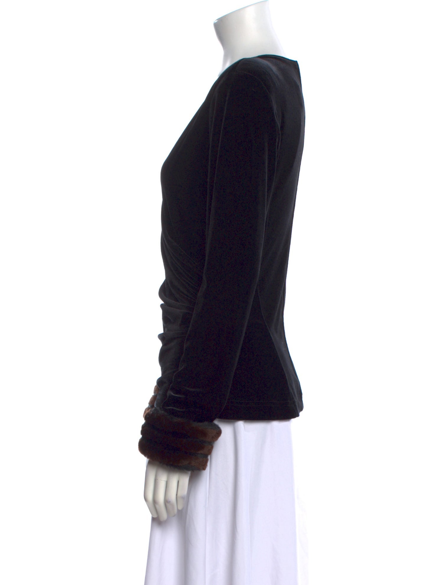 T by Tadashi V-Neck Long Sleeve Blouse w/ Tags