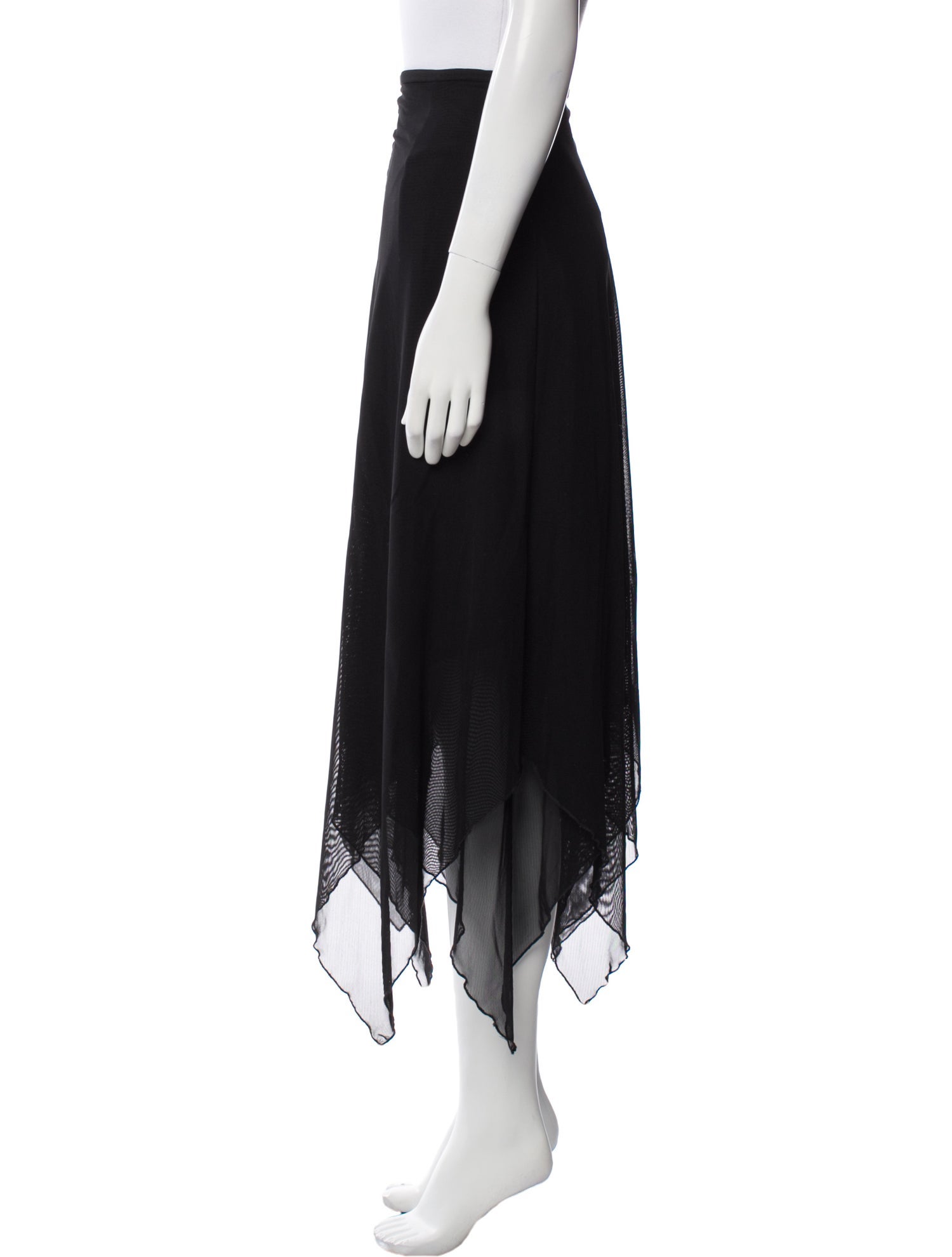 T by Tadashi Nylon Midi Length Skirt