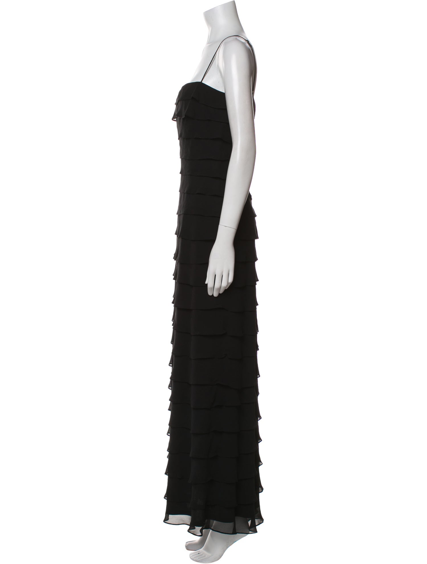 T by Tadashi Square Neckline Long Dress