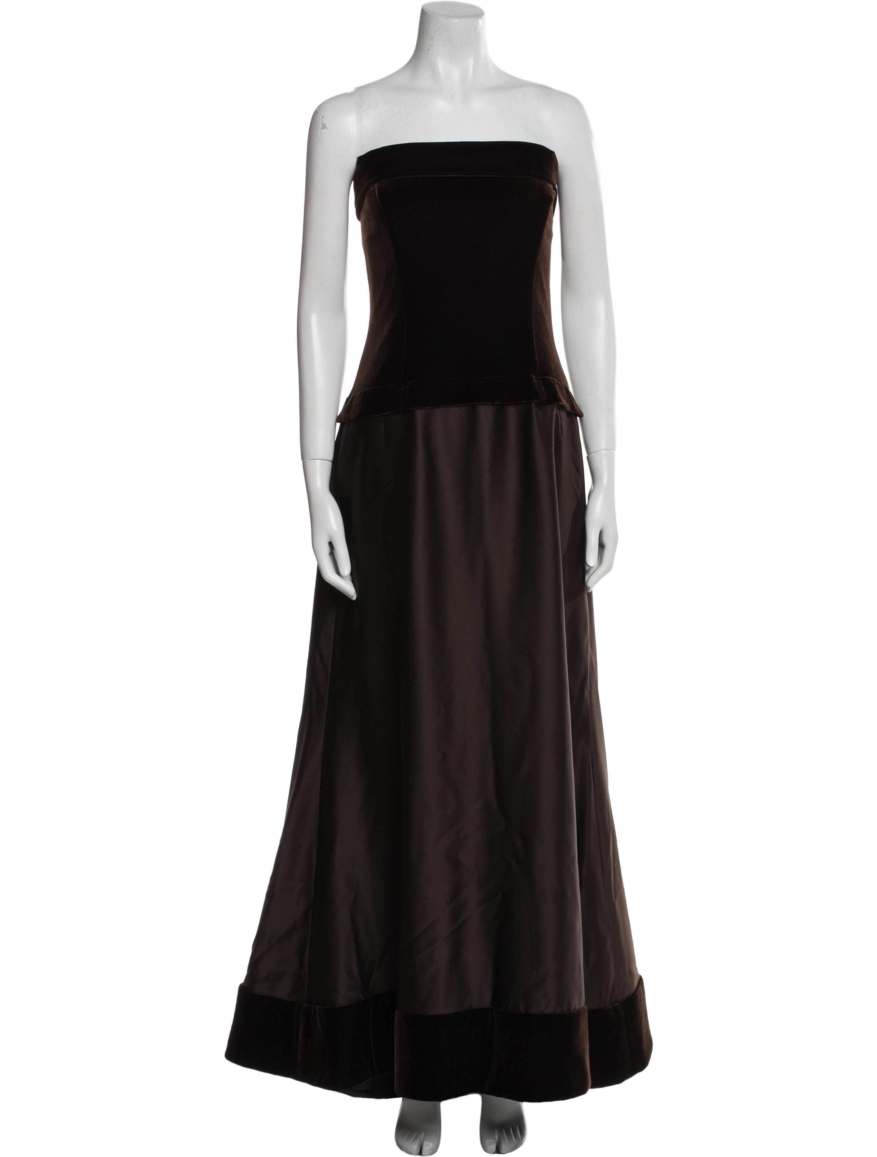 T by Tadashi Strapless Long Dress
