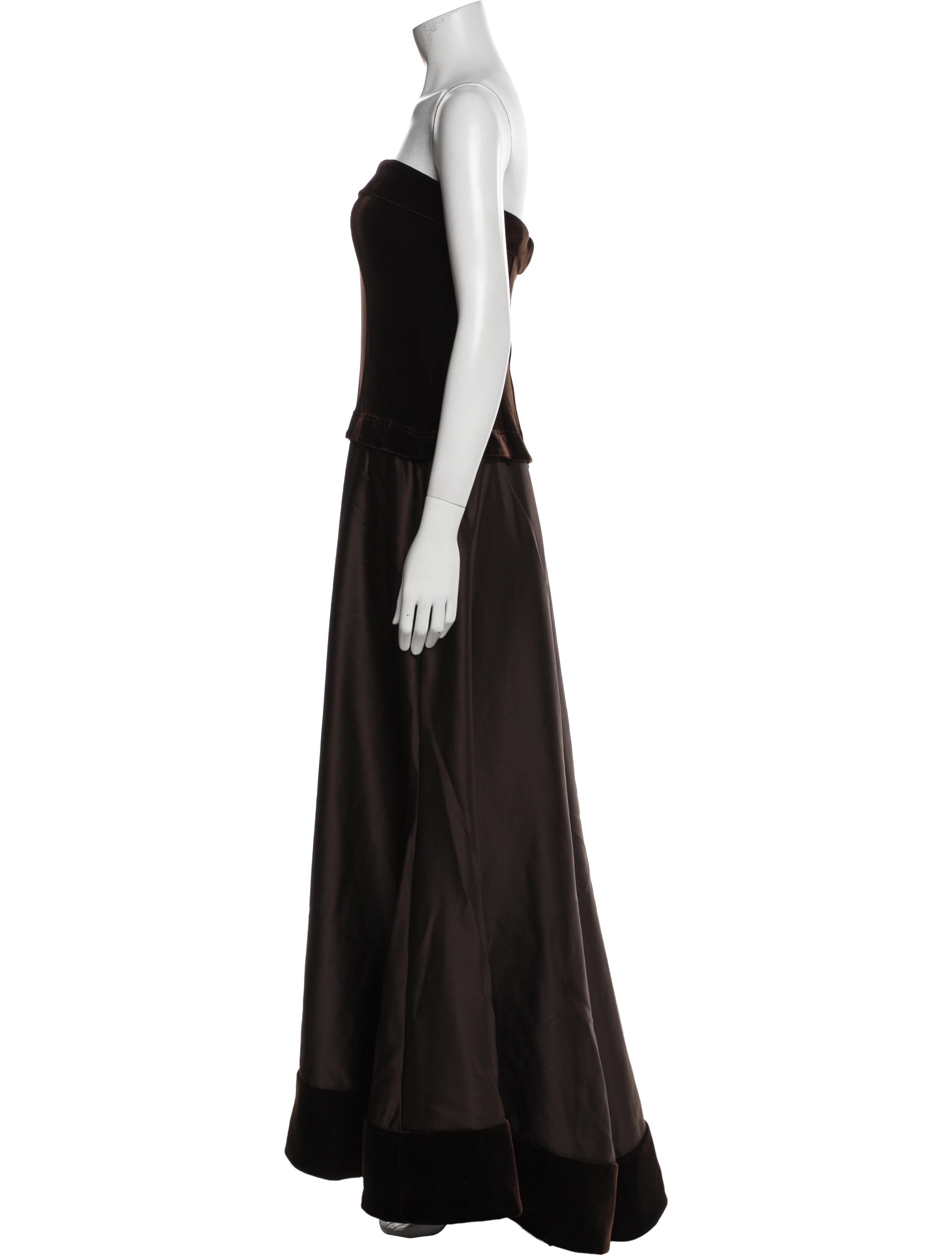 T by Tadashi Strapless Long Dress