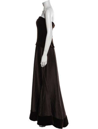 T by Tadashi Strapless Long Dress