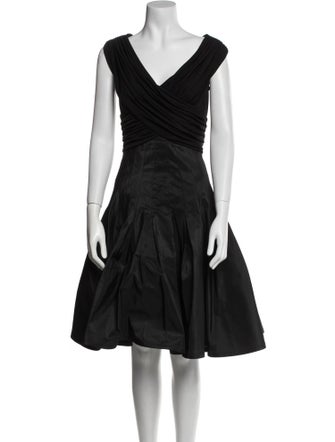 T by Tadashi Silk Knee-Length Dress