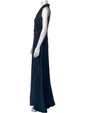 T by Tadashi Halterneck Long Dress