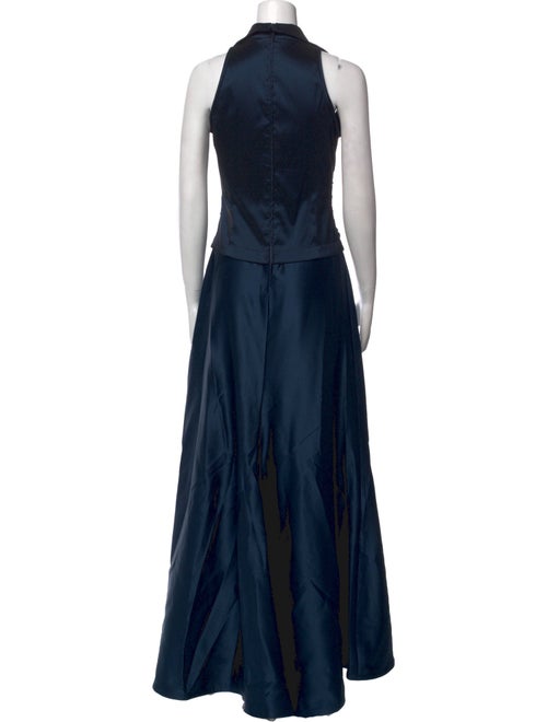 T by Tadashi Halterneck Long Dress