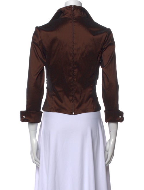 T by Tadashi V-Neck Three-Quarter Sleeve Crop Top