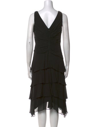 T by Tadashi Silk Midi Length Dress