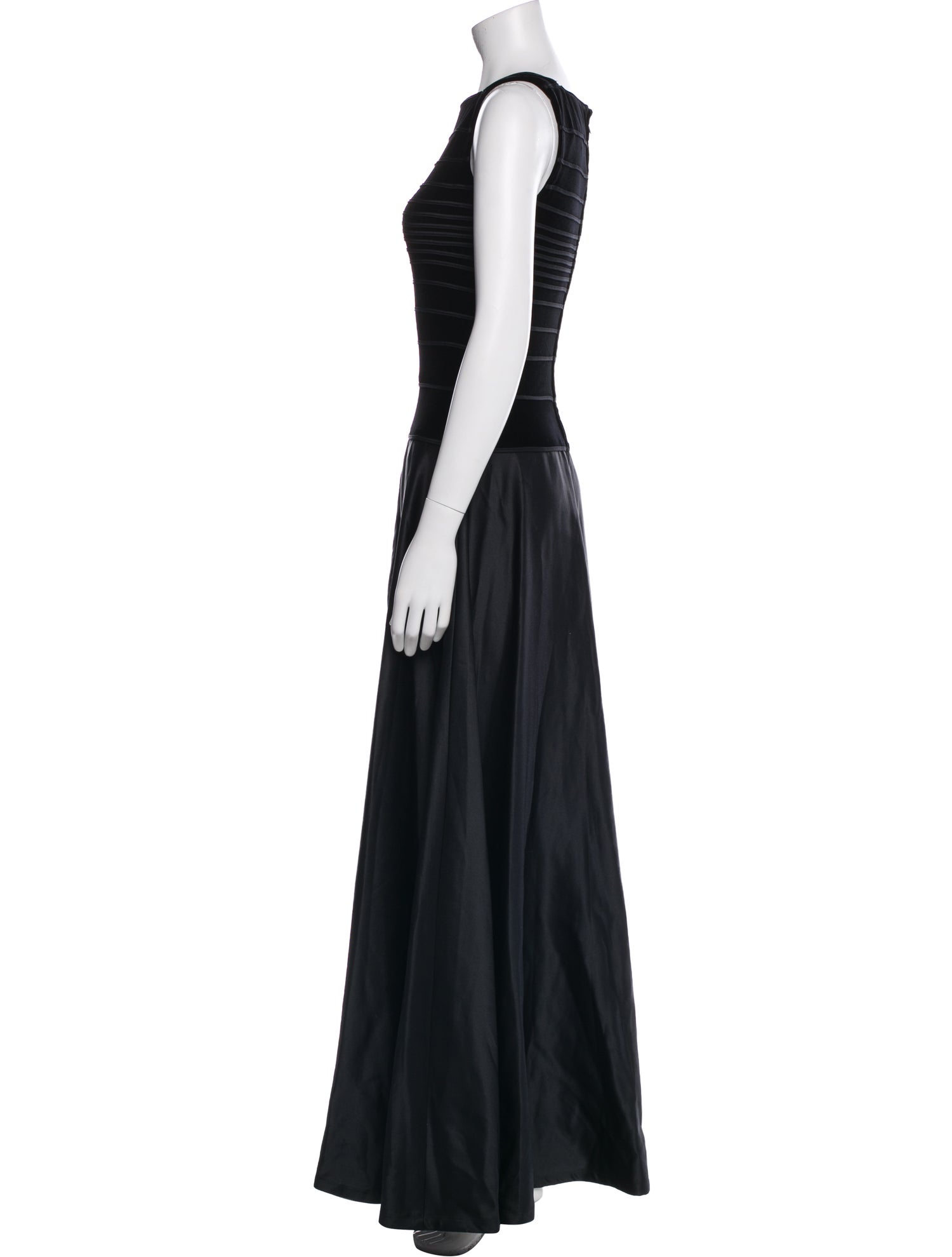 T by Tadashi Square Neckline Long Dress